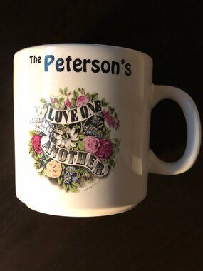 The Peterson's Floral Love One Another Coffee Mug Tea Cup